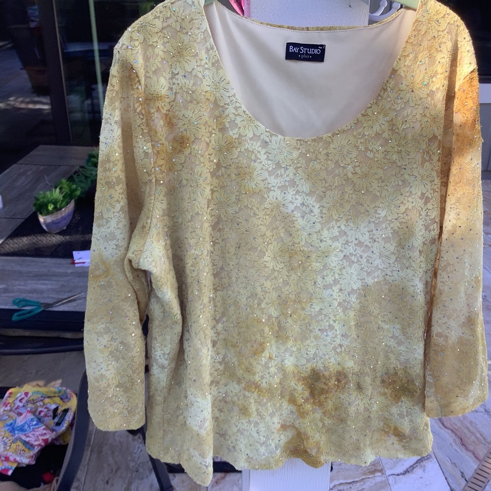 Sparkly EUC, Lined, Bay Studio Top, Sz. 2X